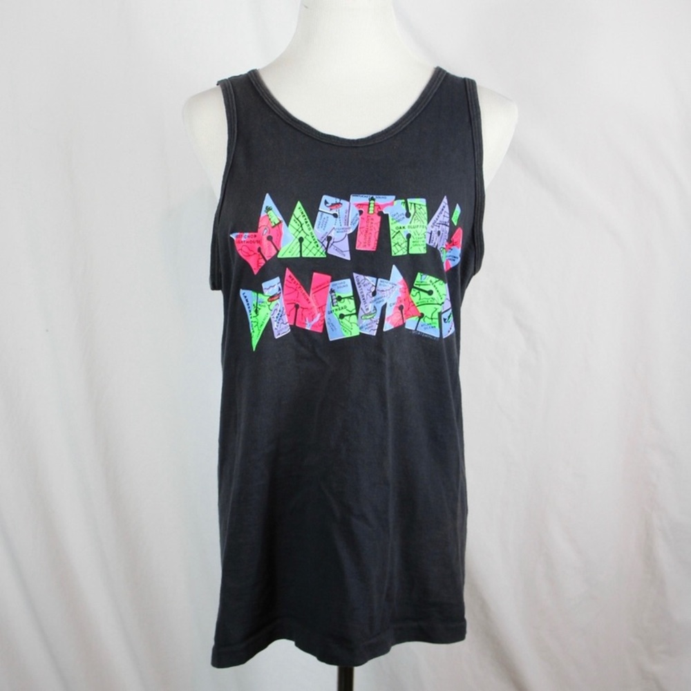 Vintage 90s Martha’s Vineyard Black Tourist Tee